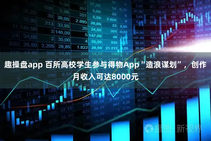 趣操盘app 百所高校学生参与得物App“造浪谋划”,创作月收入可达8000元
