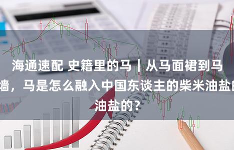 海通速配 史籍里的马｜从马面裙到马头墙，马是怎么融入中国东谈主的柴米油盐的？