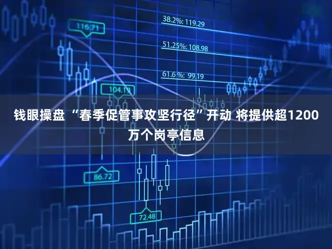 钱眼操盘 “春季促管事攻坚行径”开动 将提供超1200万个岗亭信息