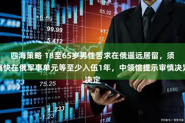 四海策略 18至65岁男性苦求在俄遥远居留，须痛快在俄军事单元等至少入伍1年，中领馆提示审慎决定